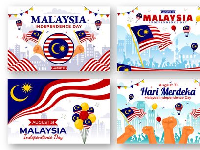 14 Malaysia Independence Day Illustration