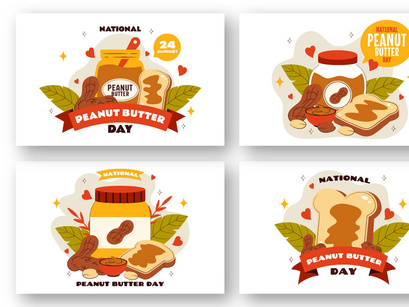 10 National Peanut Butter Day Illustration