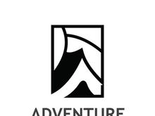Adventure nature logo design image travel and outdoor camping adventurers, climbers template