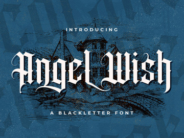Angel Wish - Blackletter Font preview picture