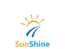 Creative and unique sun logo design.
