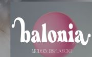 Balonia font