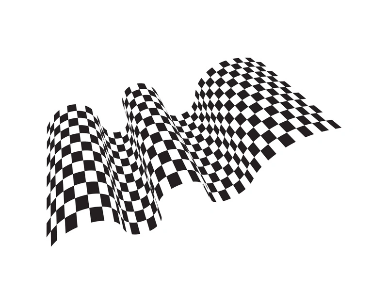 Race flag icon simple design illustration