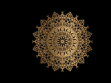 Mandala Flower Art Logo Background Design
