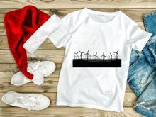 Extensive Wind Power Generation Field Silhouette