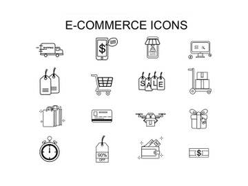 E-Commerce Outline Icon preview picture