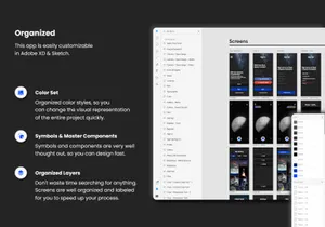 Dark Universe - Neumorphic Photo Editing App UI Kit