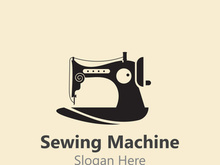 Sewing Machine Logo design concept, Tailor Sewing vector, Fashion Simple Design Template