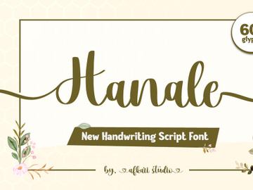 Hanale Handwritten Script Font preview picture