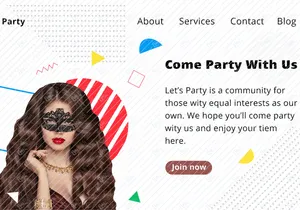 DJ, Dance, Disco Music Party Free psd Template download
