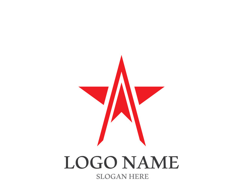 Star icon template vector illustration design