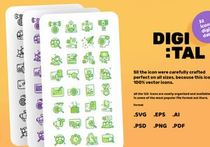 Data Digital Icon Busines