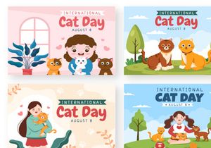 15 International Cat Day Illustration
