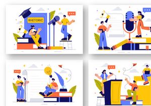 9 Rhetoric and Elocution Class Illustration