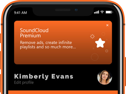 SoundCloud Dark Version - UI Kit
