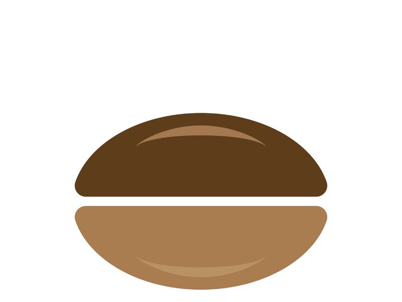 coffee bean icon vector illustration template