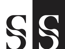 S letter creative icon logo design elegant vector illustration