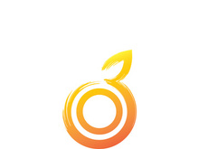 Orange Fresh Fruit Logo template. Vector illustration.