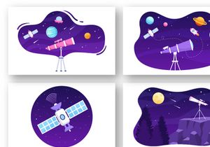 20 Astronomy Cartoon Illustration