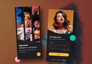 Fashion Model Hiring App Design