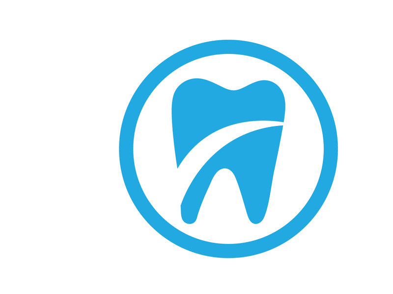 Dental care logo vector icon design