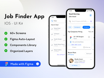 Jobbsyy - Job Finder App UI Kit preview picture