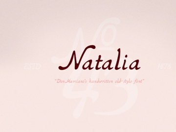 Natalia Free Font preview picture