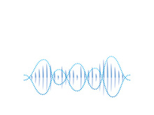 Sound waves vector illustration design template
