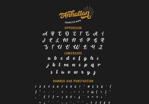 Anhattan - Retro Bold Script Font
