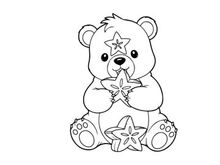 Cute polar bear holding snowflake vector illustration flat design
