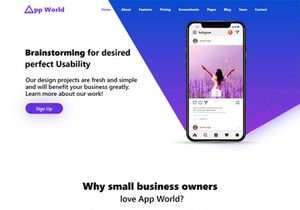 App World Website Template