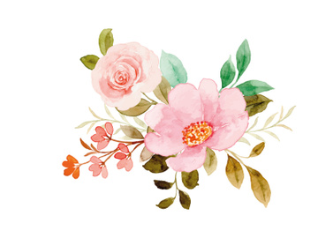 Vector Flower Watercolor Illustration preview picture