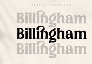Scintilla - Modern Serif Font