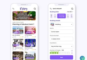 Booking Catering Services Mobile App UI Kit