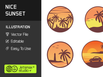 Sunset Vector Bundle preview picture