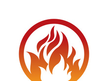 Fire logo design illustration and fire symbol icon vector