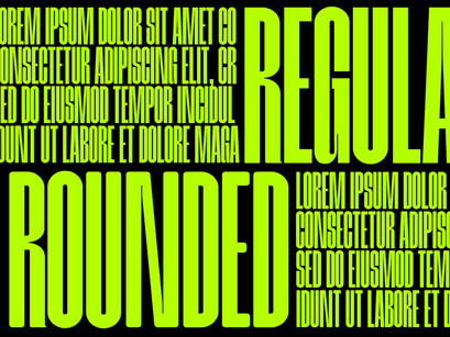 Meuga | Condensed Sans Serif Font