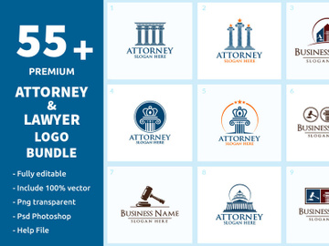 55+ Attorney Logo Bundle preview picture