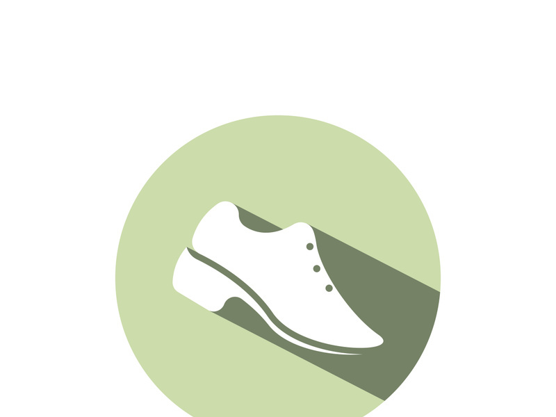 Icon shoe logo concept vector sneaker template shoes shop design