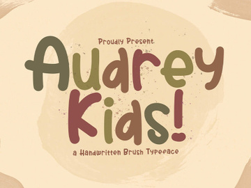 Audrey Kids - Playful Display Font preview picture