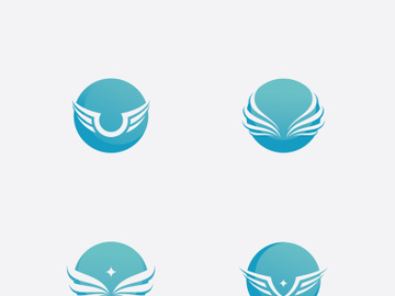 Falcon Wing  Vector Logo Icon Template preview picture