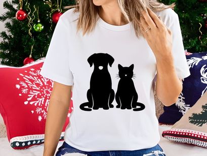 Pet Dog and Cat Simple Silhouettes