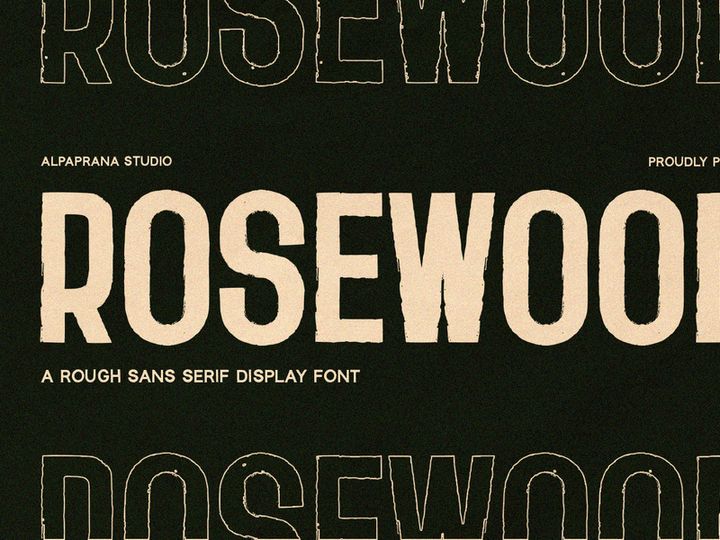 Rosewood - Sans Serif Font