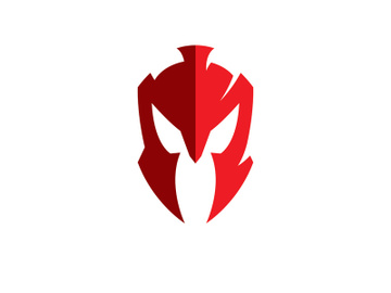 Spartan helmet logo vector design preview picture