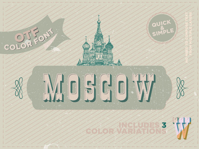 Moscow - OTF color font