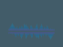 Sound waves logo background modern music vector image