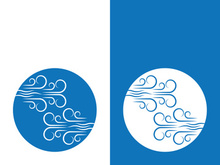 Wind icon vector illustration design template