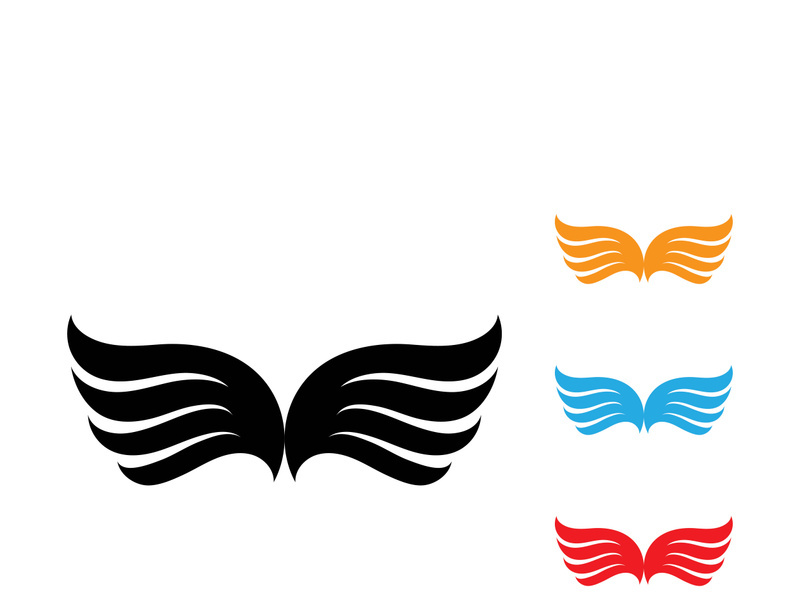 Falcon wing  Logo Template vector