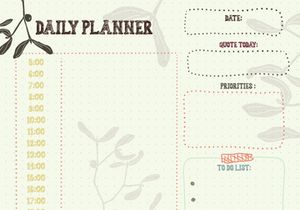 15 page notebook daily planner