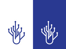 Technology logo images illustration design template